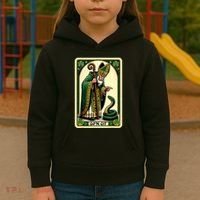 St Patricks Day Tarot Card GoN Git Funny St Patrick Kids Hoodie thumb 3