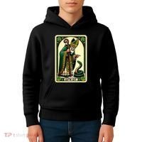 St Patricks Day Tarot Card GoN Git Funny St Patrick Kids Hoodie thumb 4