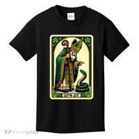St Patricks Day Tarot Card GoN Git Funny St Patrick Kids T-Shirt thumb 0