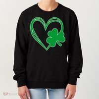 St Patricks Day Shamrock Heart Women's Sweatshirt thumb 0