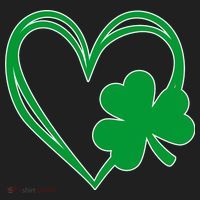 St Patricks Day Shamrock Heart Women's Sweatshirt thumb 2