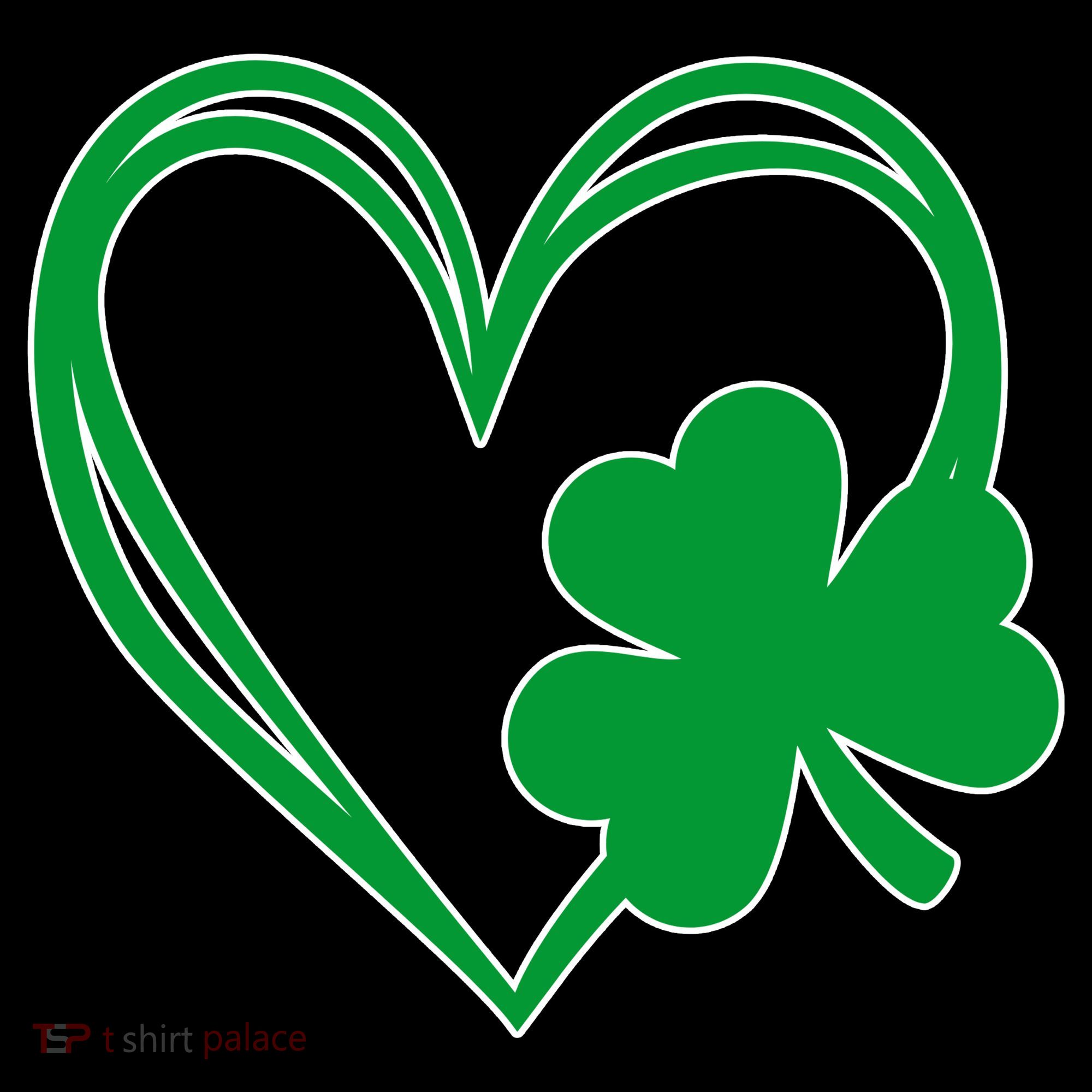 St Patricks Day Shamrock Heart Coaster