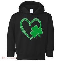 St Patricks Day Shamrock Heart Toddler Hoodie thumb 0