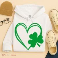 St Patricks Day Shamrock Heart Hoodie thumb 4