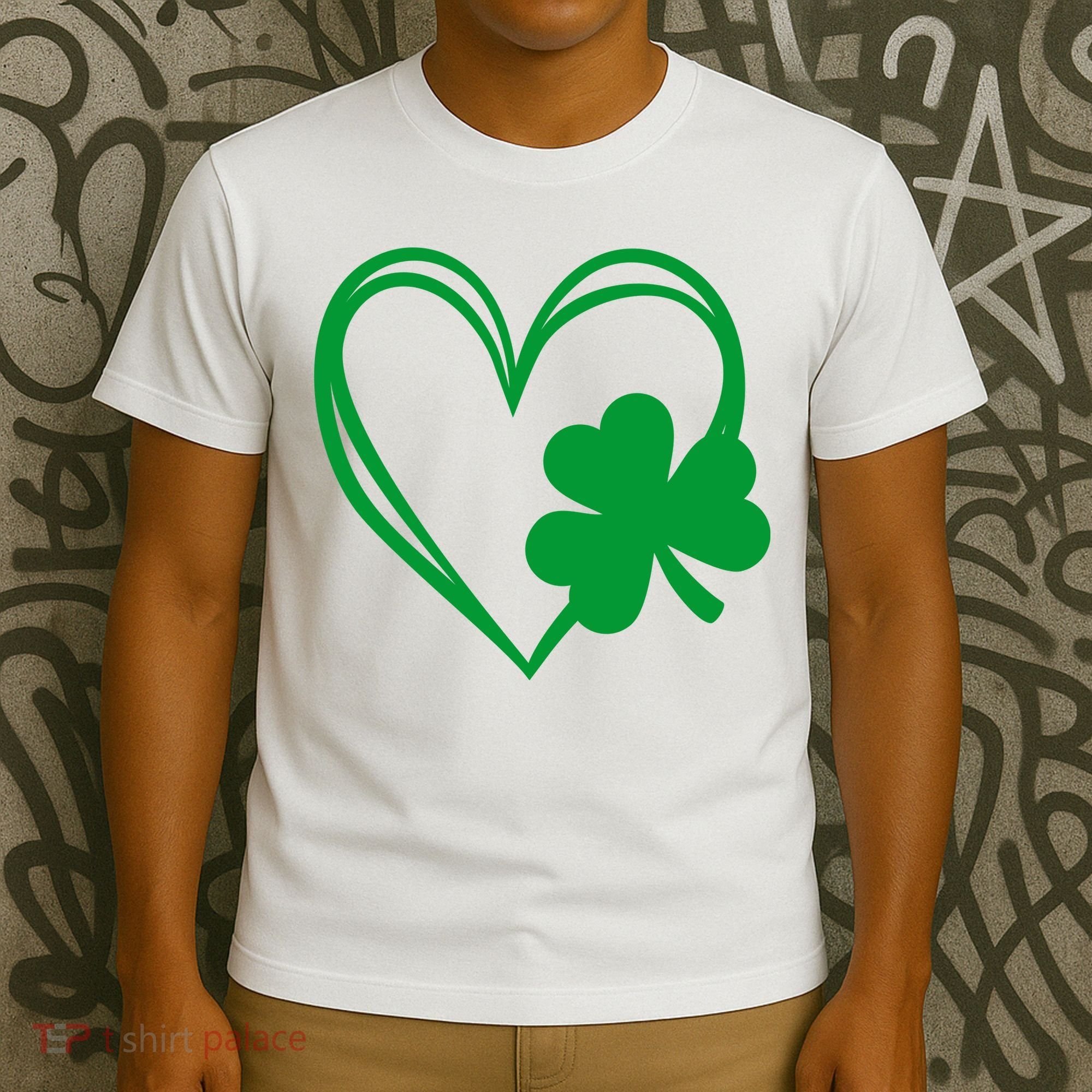 St Patricks Day Shamrock Heart T-Shirt