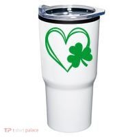 St Patricks Day Shamrock Heart Tumbler thumb 0