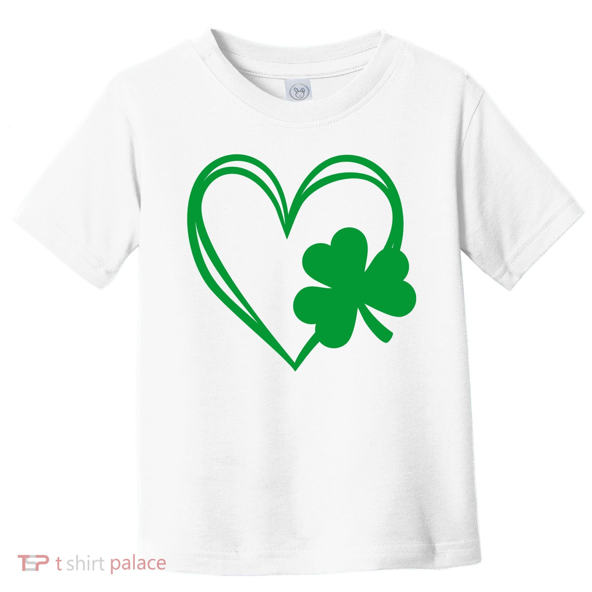 St Patricks Day Shamrock Heart Toddler T-Shirt