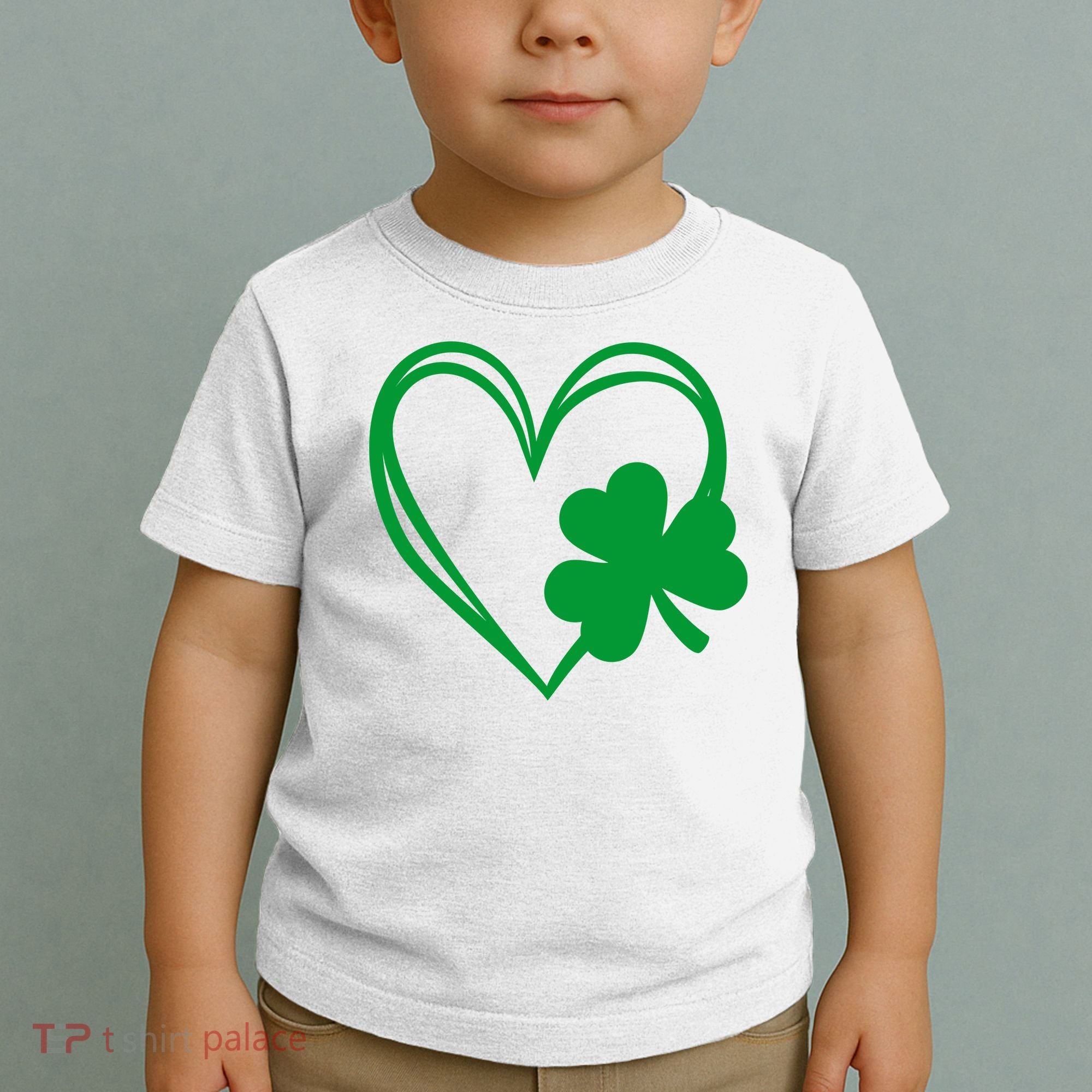 St Patricks Day Shamrock Heart Toddler T-Shirt