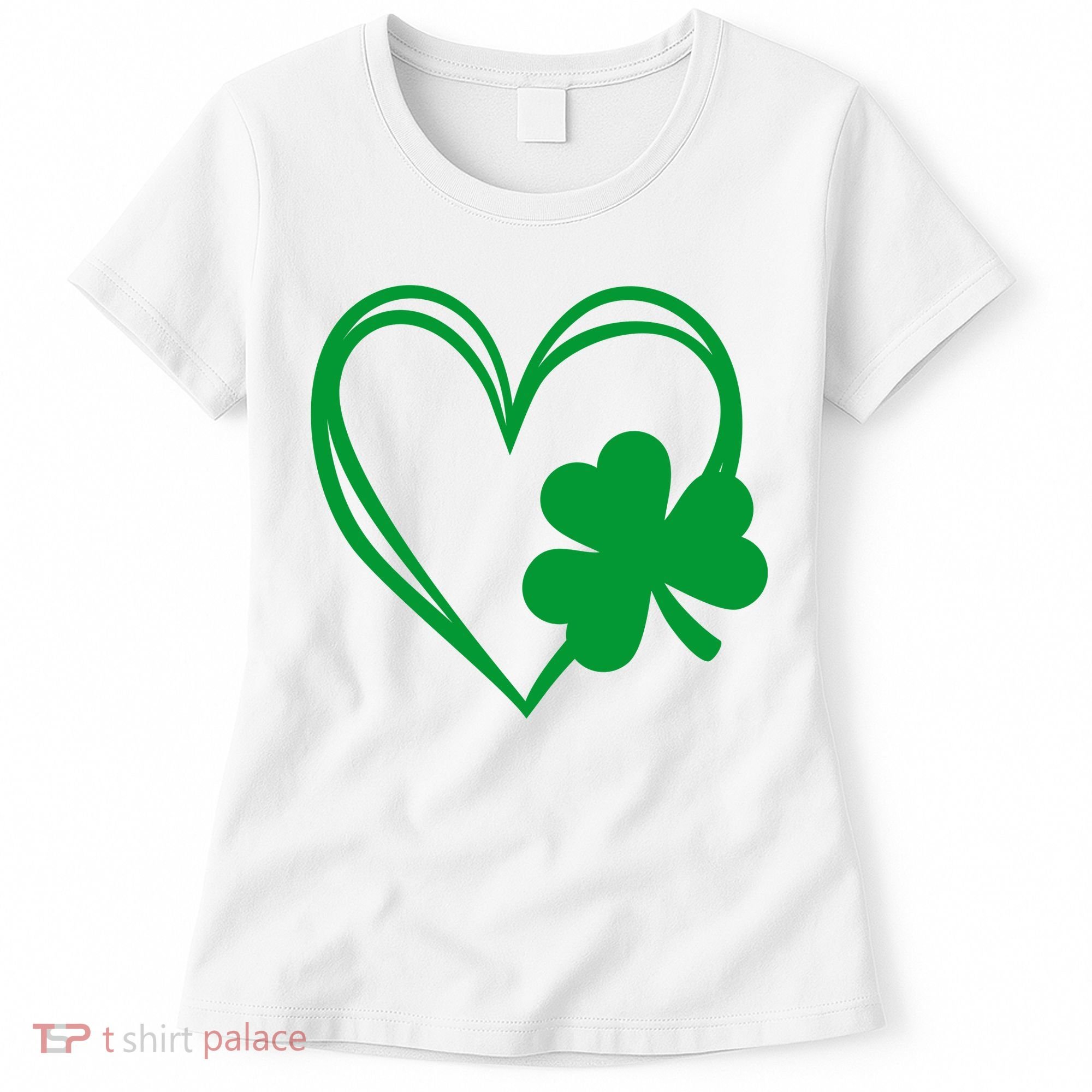 St Patricks Day Shamrock Heart Women's T-Shirt