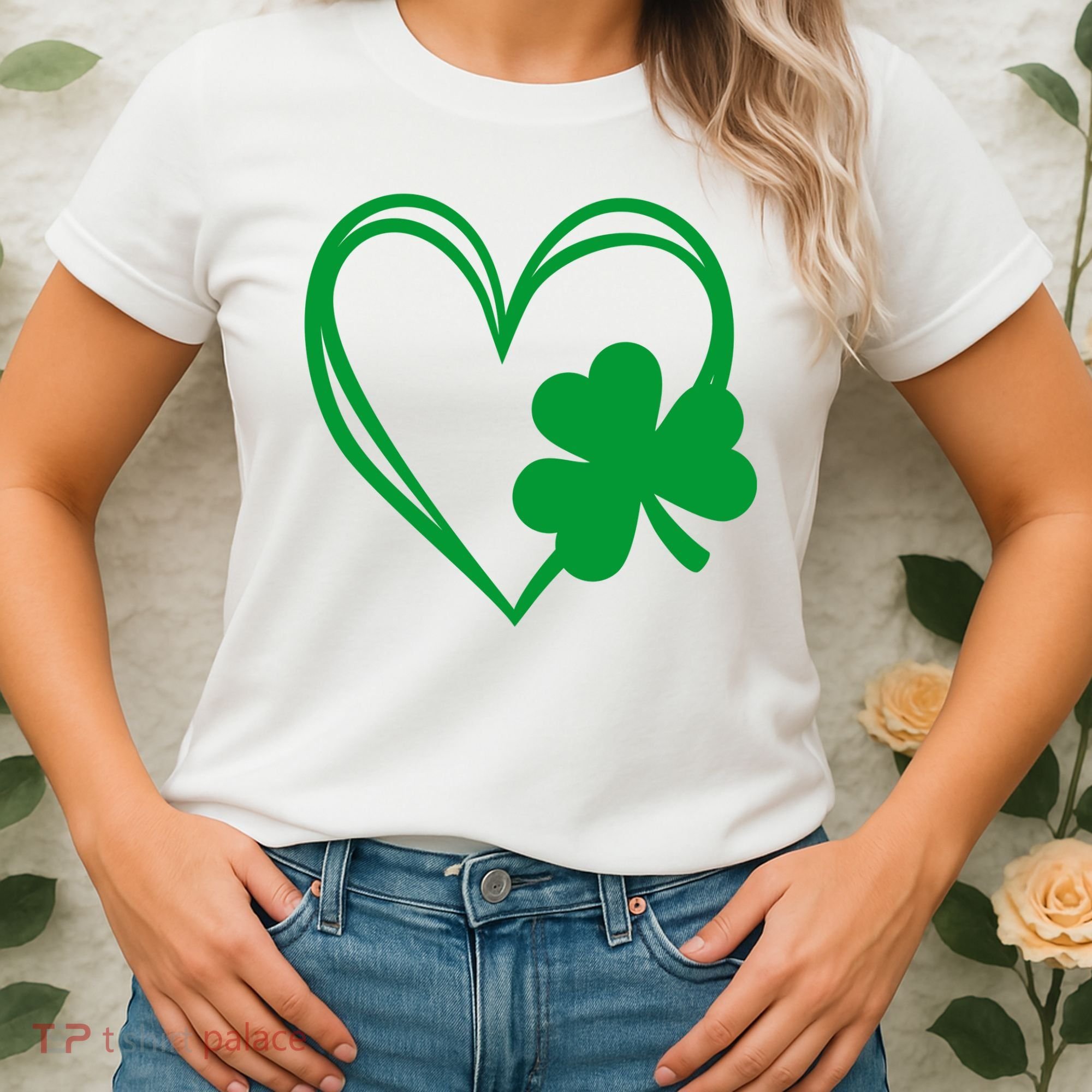 St Patricks Day Shamrock Heart Women's T-Shirt