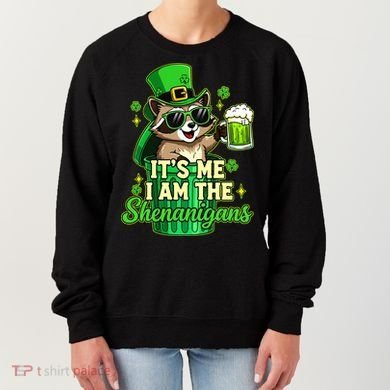 St Patrick's Day Its Me I Am The Shenanigans Raccoon Women's Sweatshirt