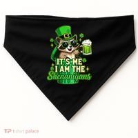 St Patrick's Day Its Me I Am The Shenanigans Raccoon USA-Made Doggie Bandana thumb 0