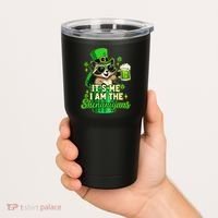 St Patrick's Day Its Me I Am The Shenanigans Raccoon Tumbler thumb 2