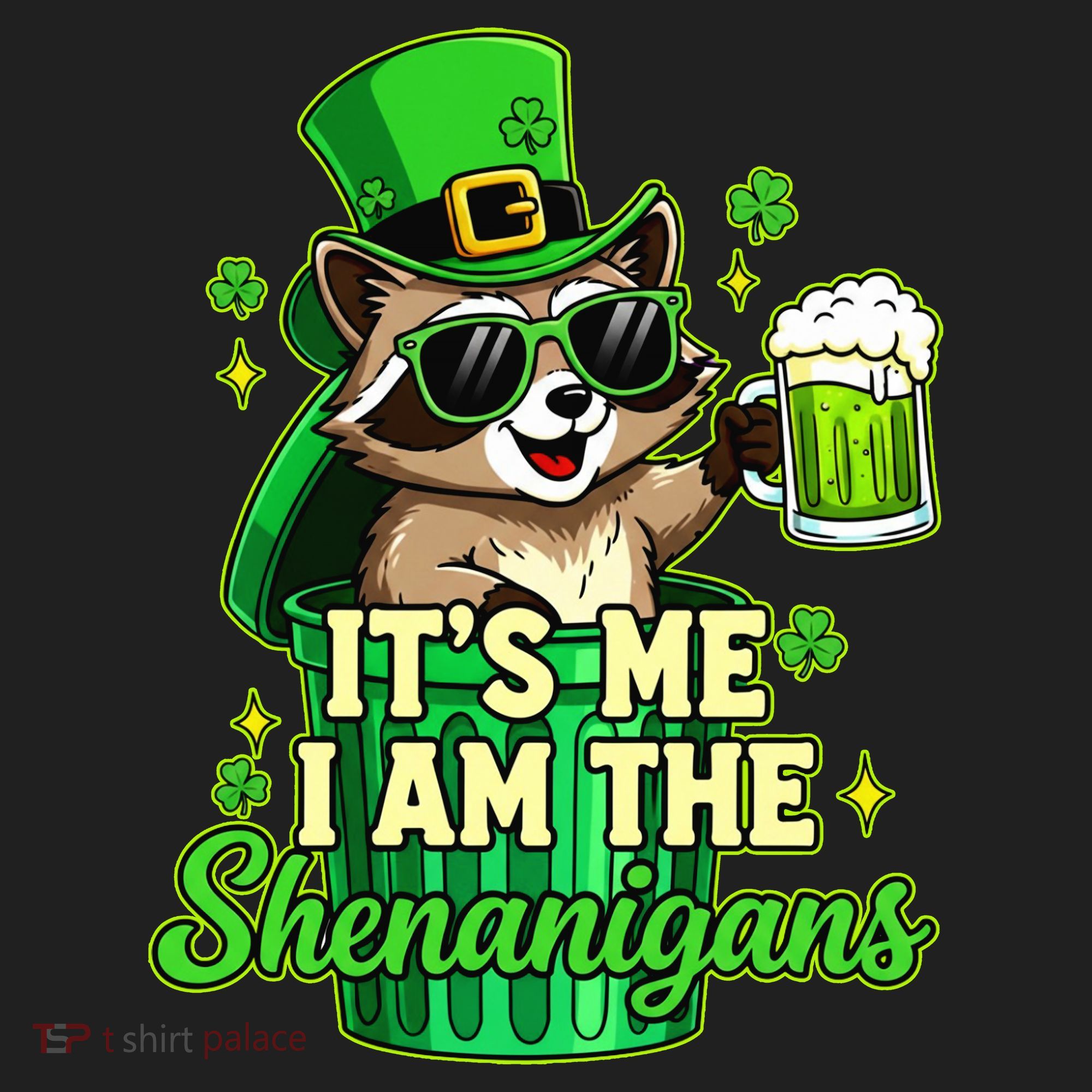 St Patrick's Day Its Me I Am The Shenanigans Raccoon Tumbler