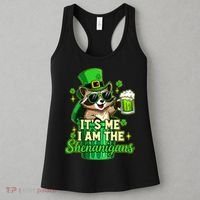 St Patrick's Day Its Me I Am The Shenanigans Raccoon Women's Tank Top thumb 3