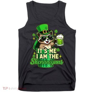 St Patrick's Day Its Me I Am The Shenanigans Raccoon Tank Top