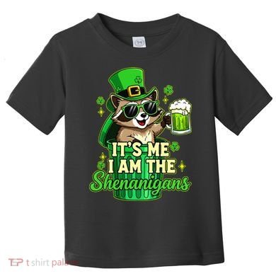 St Patrick's Day Its Me I Am The Shenanigans Raccoon Toddler T-Shirt