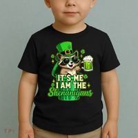 St Patrick's Day Its Me I Am The Shenanigans Raccoon Toddler T-Shirt thumb 2