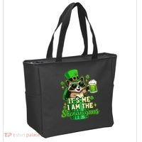 St Patrick's Day Its Me I Am The Shenanigans Raccoon Tote Bag thumb 2