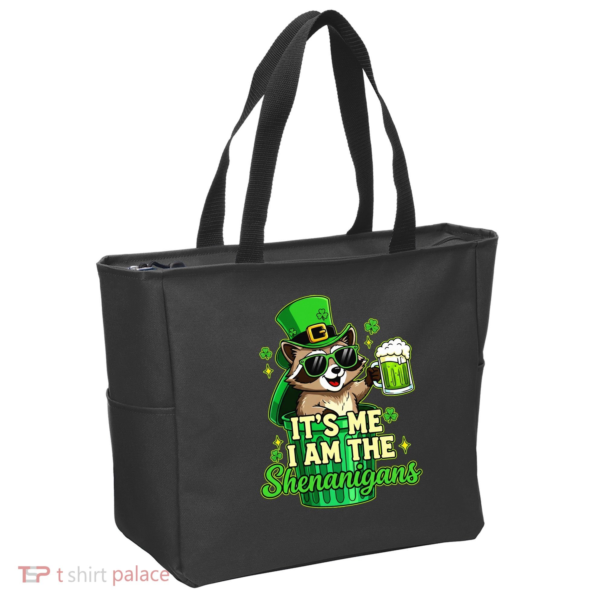 St Patrick's Day Its Me I Am The Shenanigans Raccoon Tote Bag