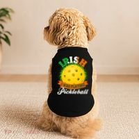 St Patricks Day Irish I Was Playing Pickleball Doggie Tank thumb 2