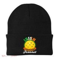 St Patricks Day Irish I Was Playing Pickleball Beanie thumb 0