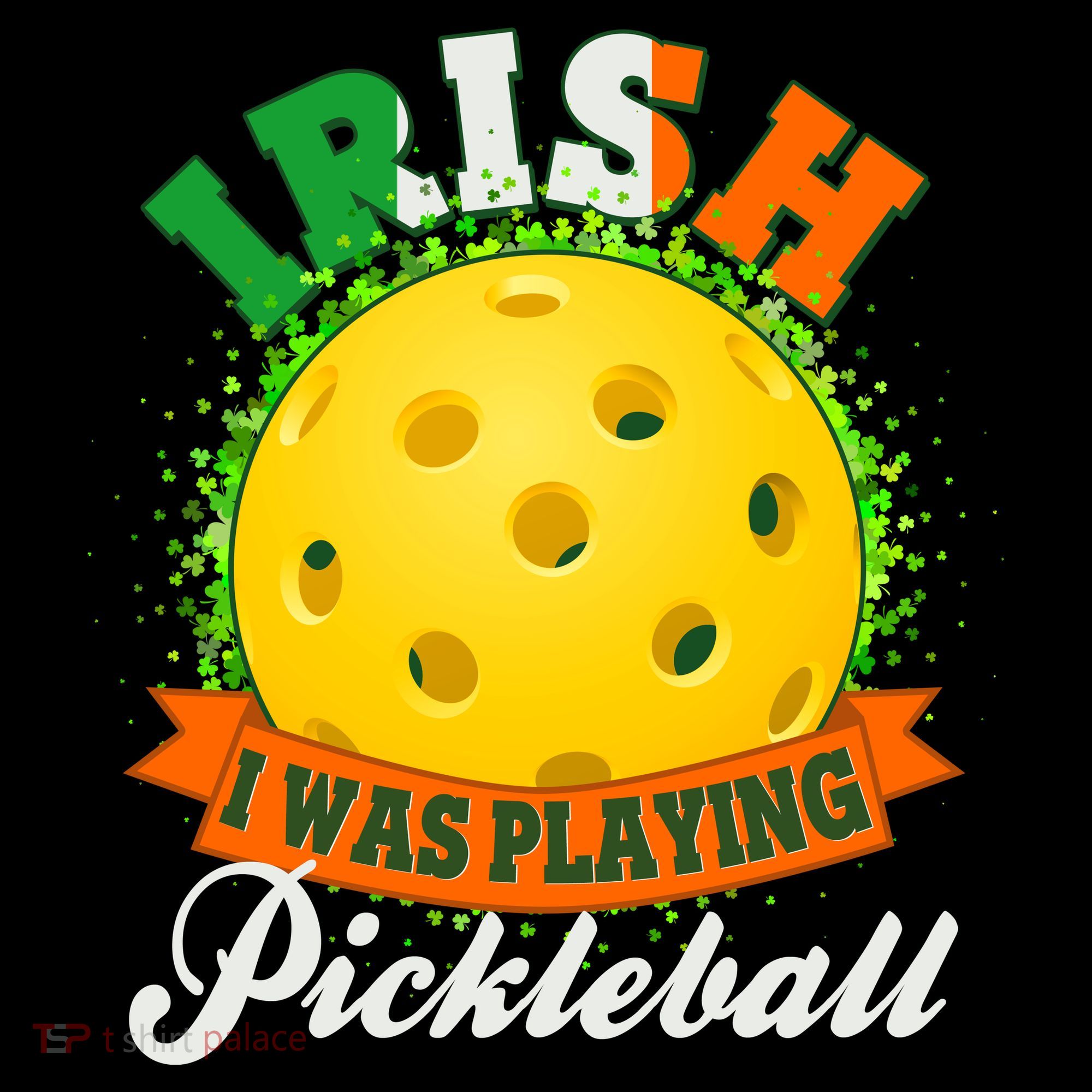 St Patricks Day Irish I Was Playing Pickleball Coaster