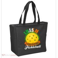 St Patricks Day Irish I Was Playing Pickleball Tote Bag thumb 2