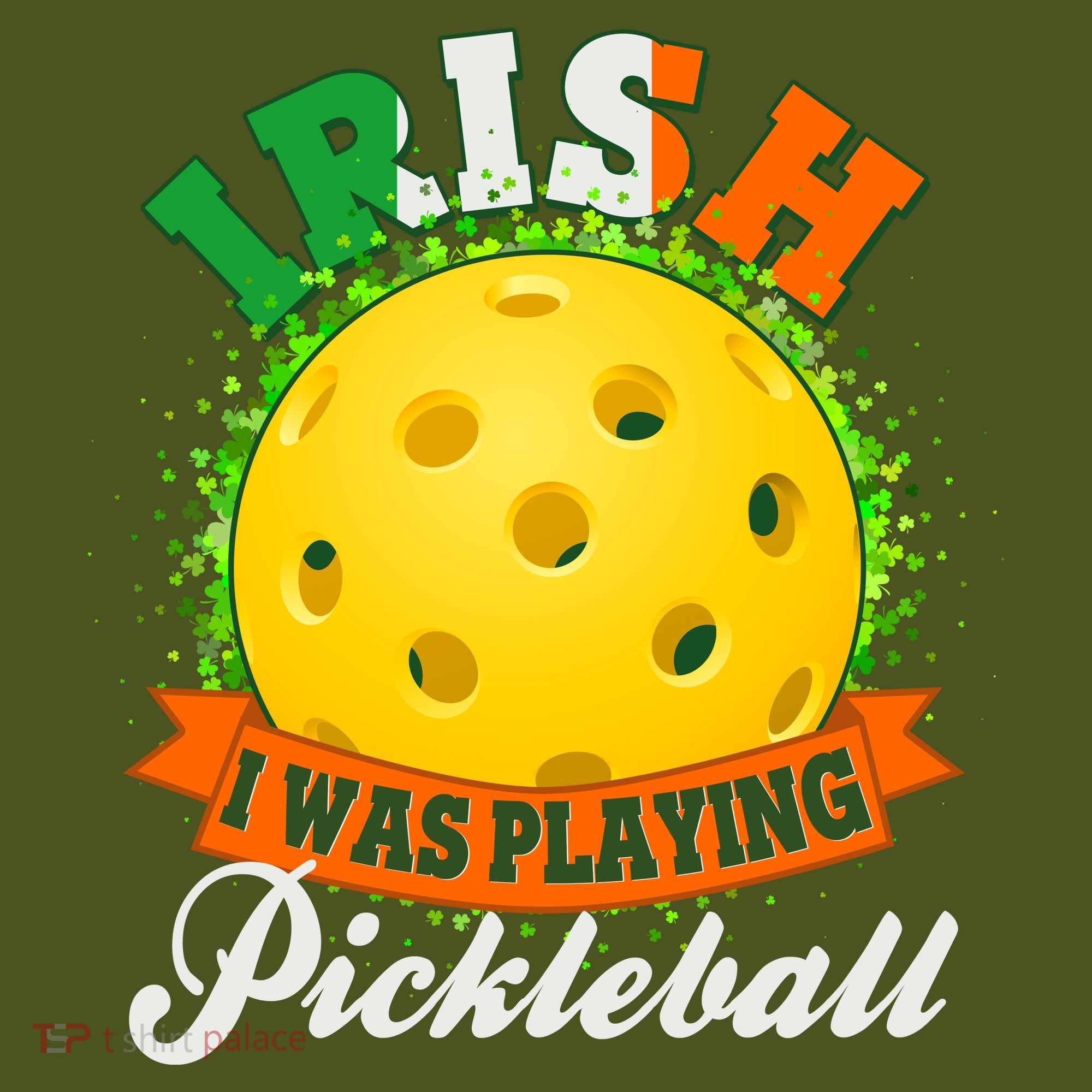 St Patricks Day Irish I Was Playing Pickleball Mousepad