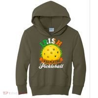 St Patricks Day Irish I Was Playing Pickleball Kids Hoodie thumb 0