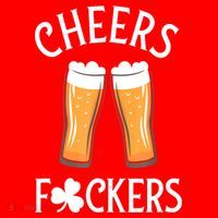 St PatrickS Day Cheers Fuckers Shamrock Clover Beer Adult Gift Santa Hat thumb 1