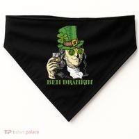 St Patricks Day, Ben Drankin, Funny Irish, Funny St Patricks Day USA-Made Doggie Bandana thumb 0