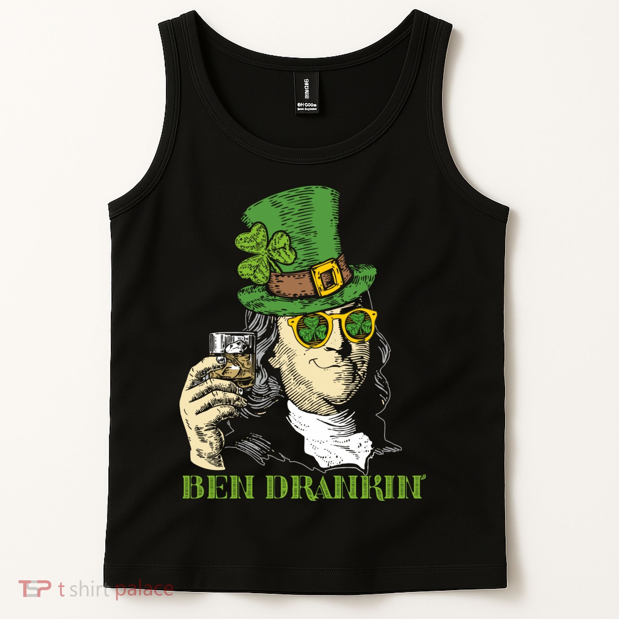 St Patricks Day, Ben Drankin, Funny Irish, Funny St Patricks Day Tank Top