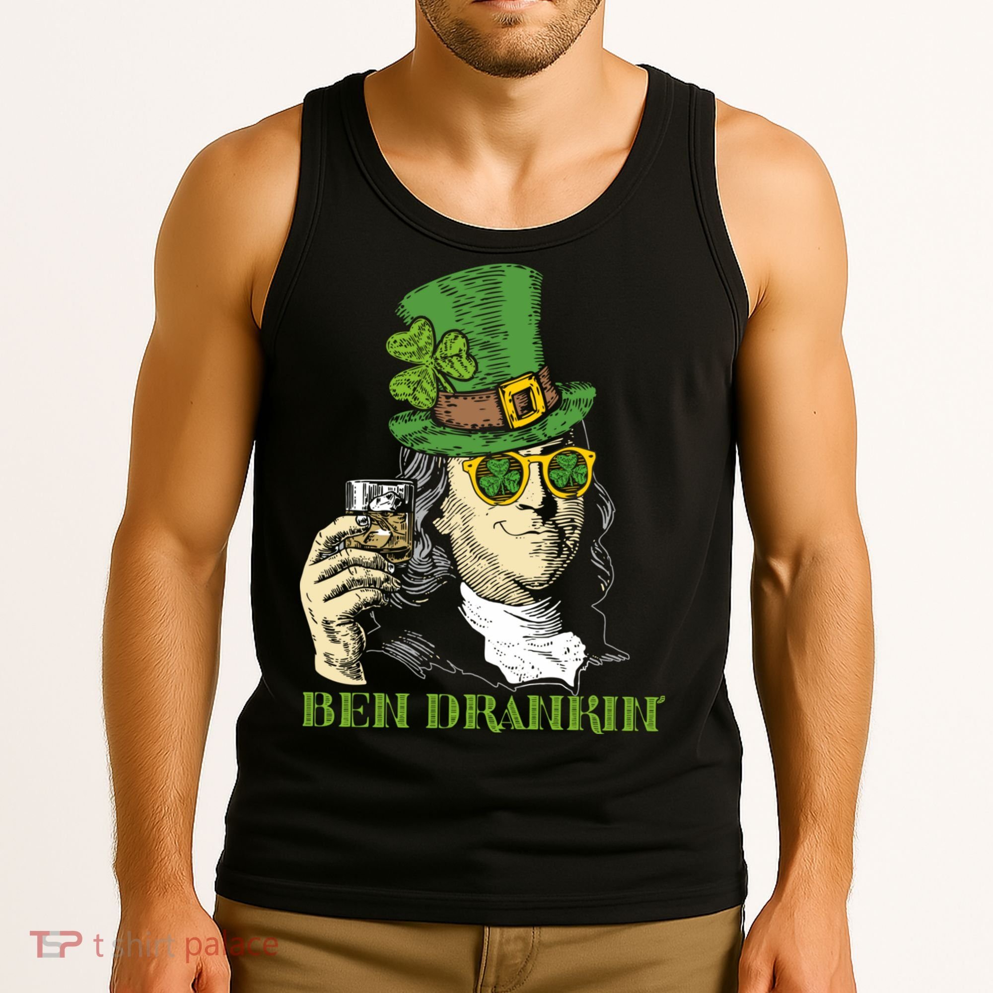 St Patricks Day, Ben Drankin, Funny Irish, Funny St Patricks Day Tank Top