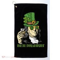 St Patricks Day, Ben Drankin, Funny Irish, Funny St Patricks Day Golf Towel thumb 0