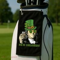 St Patricks Day, Ben Drankin, Funny Irish, Funny St Patricks Day Golf Towel thumb 2