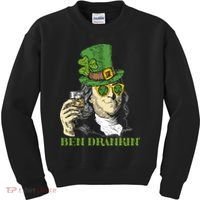 St Patricks Day, Ben Drankin, Funny Irish, Funny St Patricks Day Kids Sweatshirt thumb 0