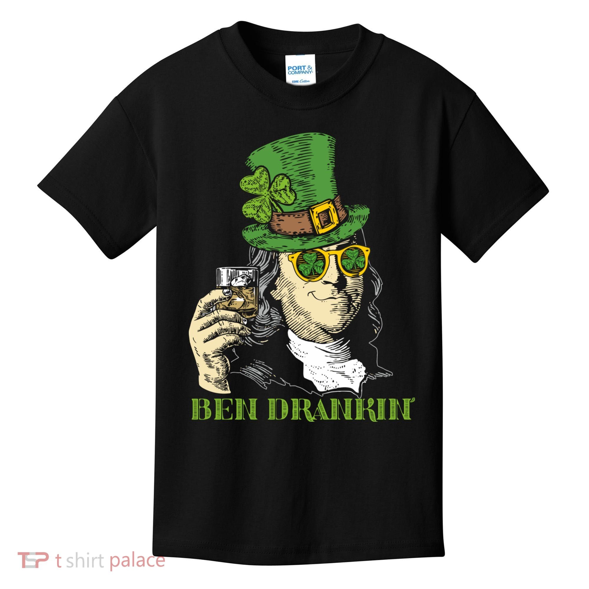 St Patricks Day, Ben Drankin, Funny Irish, Funny St Patricks Day Kids T-Shirt