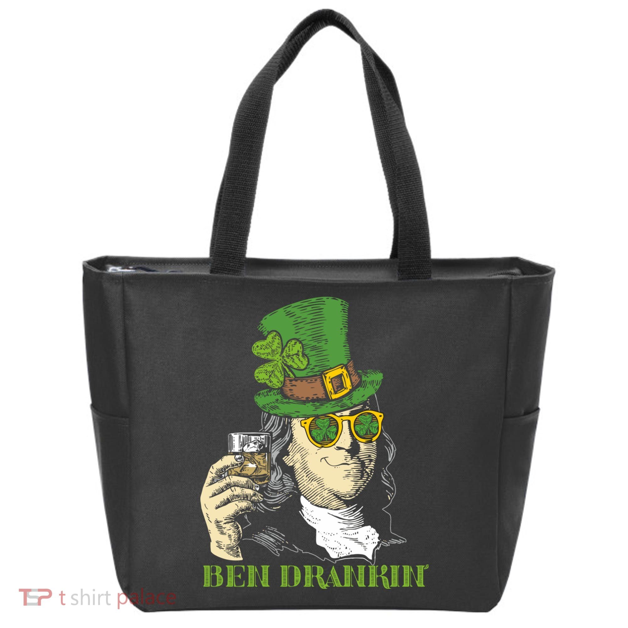 St Patricks Day, Ben Drankin, Funny Irish, Funny St Patricks Day Tote Bag