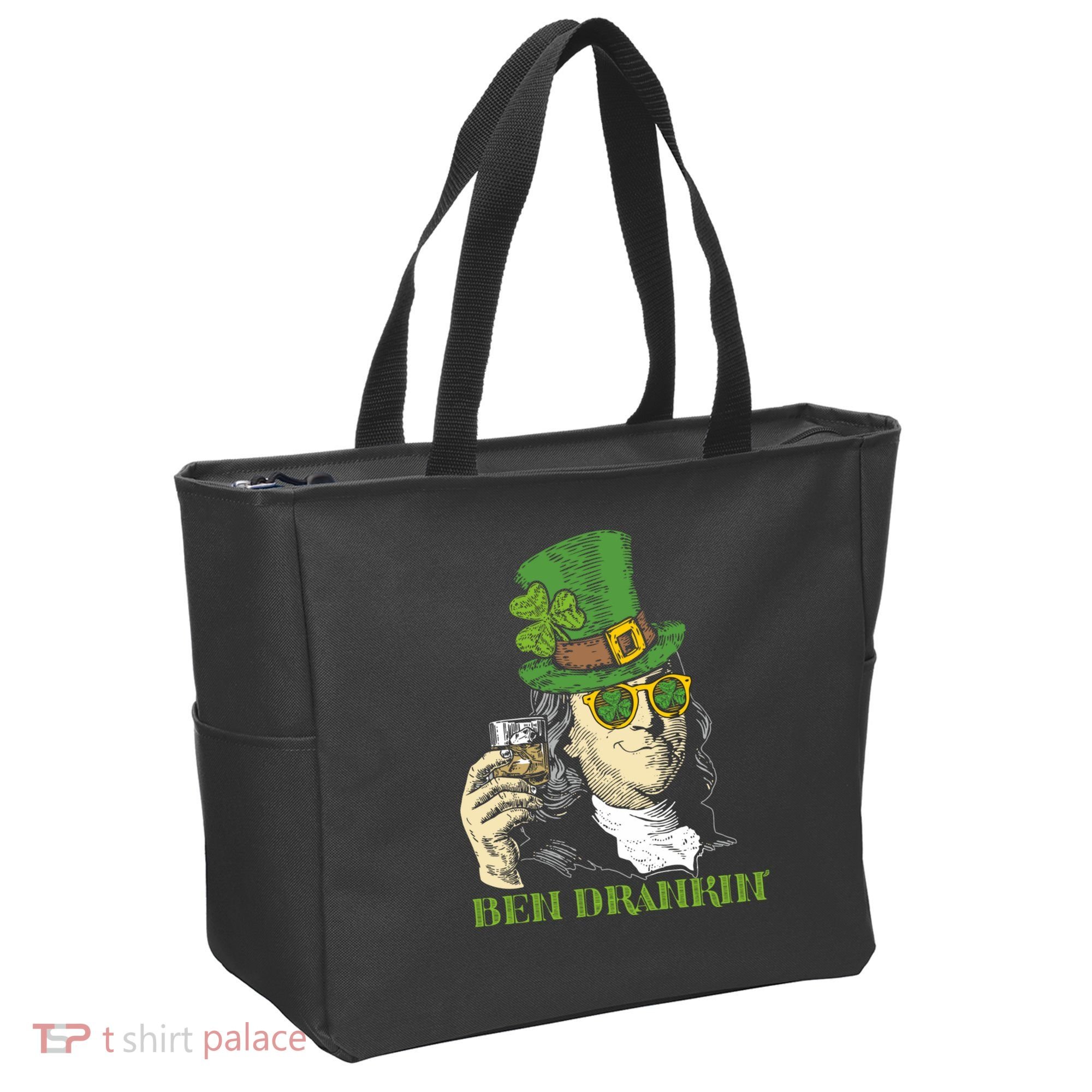 St Patricks Day, Ben Drankin, Funny Irish, Funny St Patricks Day Tote Bag