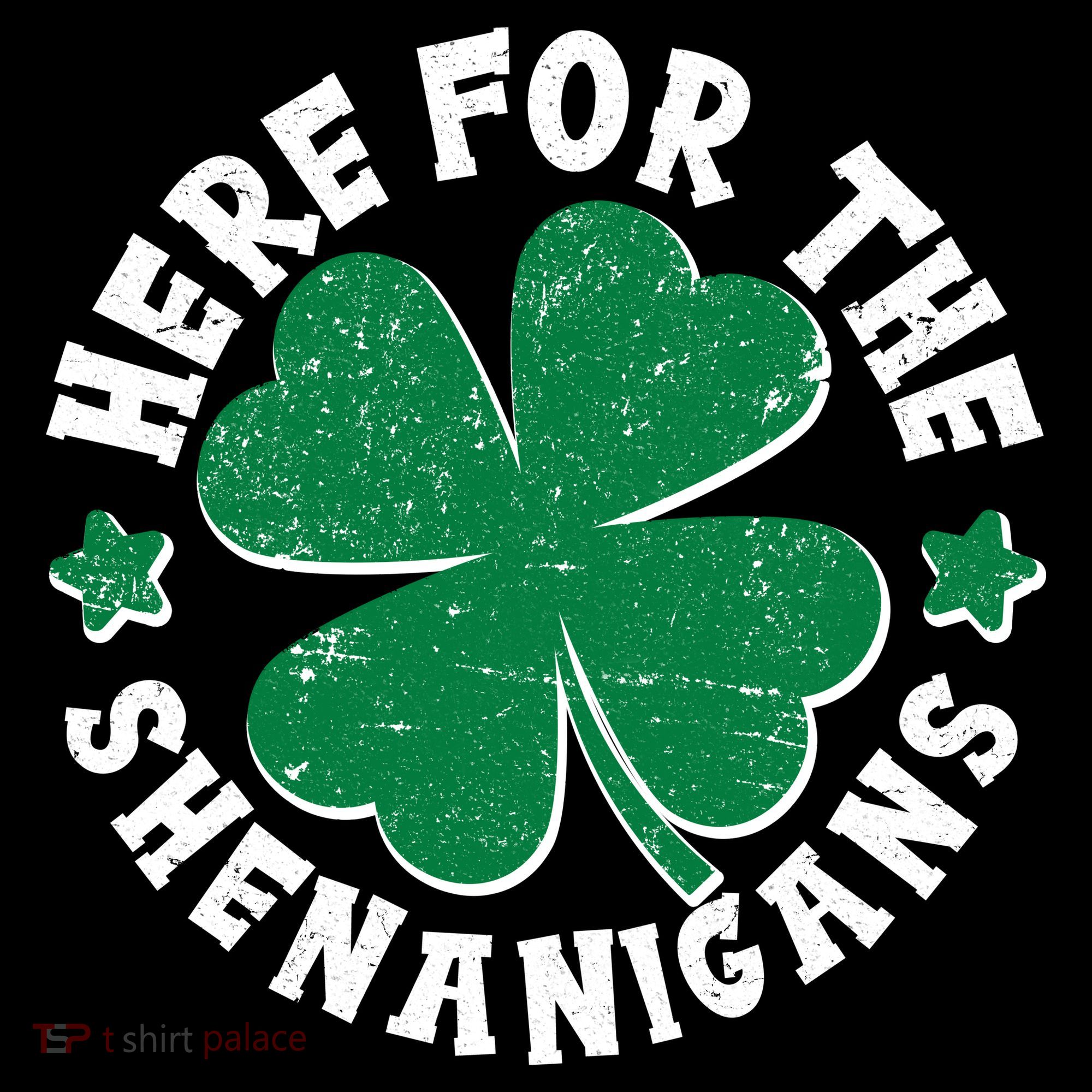 St Patricks Day Here For The Shenanigans Lucky Shamrock Clover Kids Sweatshirt