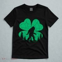 St Patricks Day Bigfoot Sasquatch Irish Clover T-Shirt thumb 5