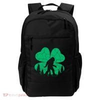St Patricks Day Bigfoot Sasquatch Irish Clover Backpack thumb 0