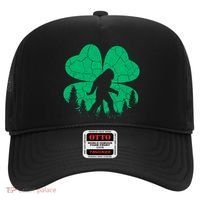 St Patricks Day Bigfoot Sasquatch Irish Clover Hat thumb 0