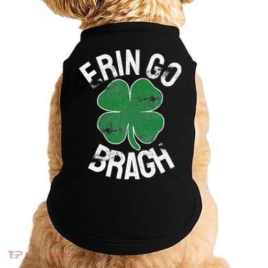 St. Patrick's Day Shamrock Erin Go Bragh Irish Saint Paddy's Doggie Tank