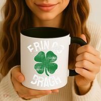 St. Patrick's Day Shamrock Erin Go Bragh Irish Saint Paddy's Coffee Mug thumb 3