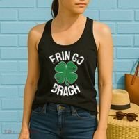 St. Patrick's Day Shamrock Erin Go Bragh Irish Saint Paddy's Women's Tank Top thumb 2