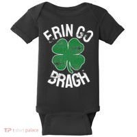 St. Patrick's Day Shamrock Erin Go Bragh Irish Saint Paddy's Baby Bodysuit thumb 0