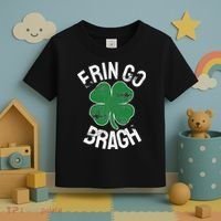 St. Patrick's Day Shamrock Erin Go Bragh Irish Saint Paddy's Toddler T-Shirt thumb 3