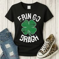 St. Patrick's Day Shamrock Erin Go Bragh Irish Saint Paddy's Women's T-Shirt thumb 3